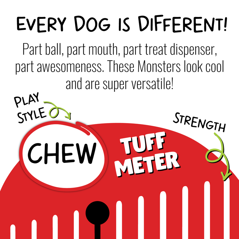 Jolly Pet Jolly Tuff Topple Dog Canine Toy Treat Reward Thick Rubber