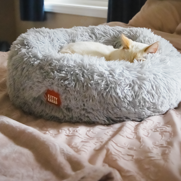 Kitty Kasa Plush Donut Cat Bed Jolly Pets